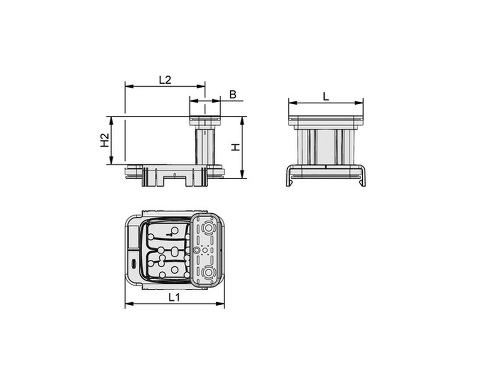 Vákuový blok VCBL-K1-PRO 130x30x100 mm