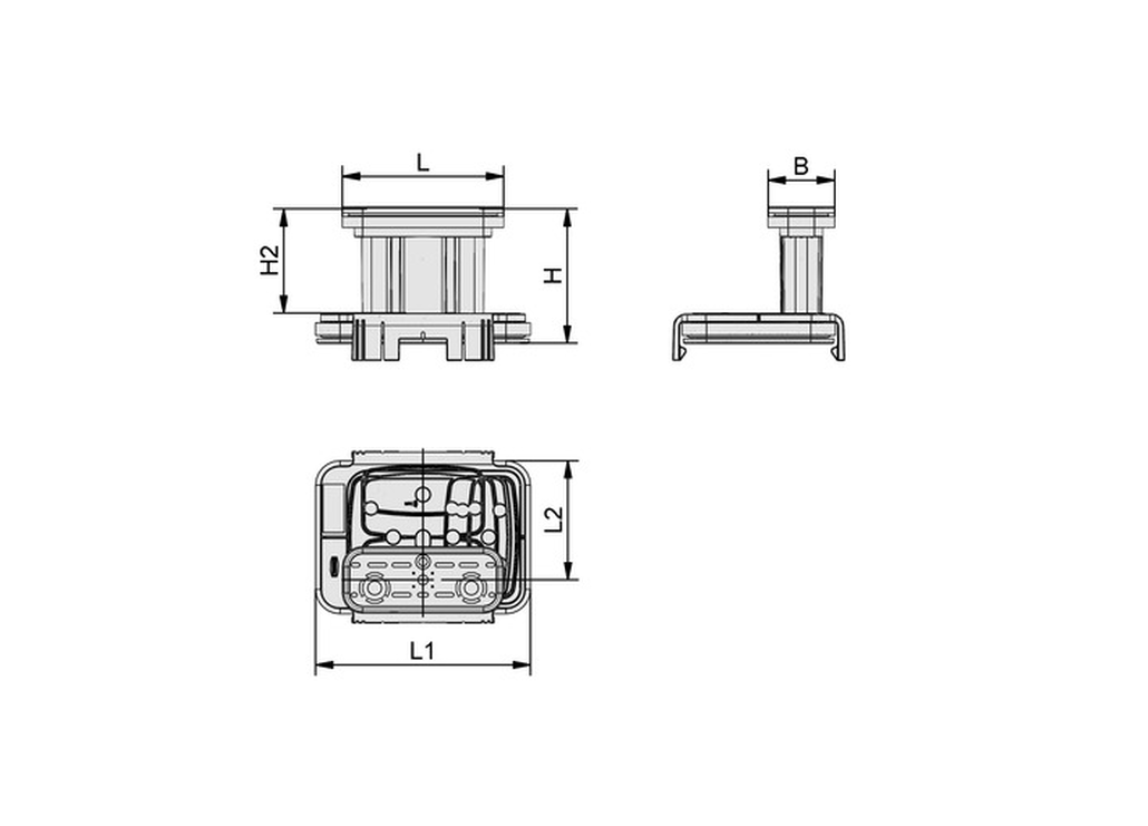 Vákuový blok VCBL-K1-PRO 130x30x100 mm