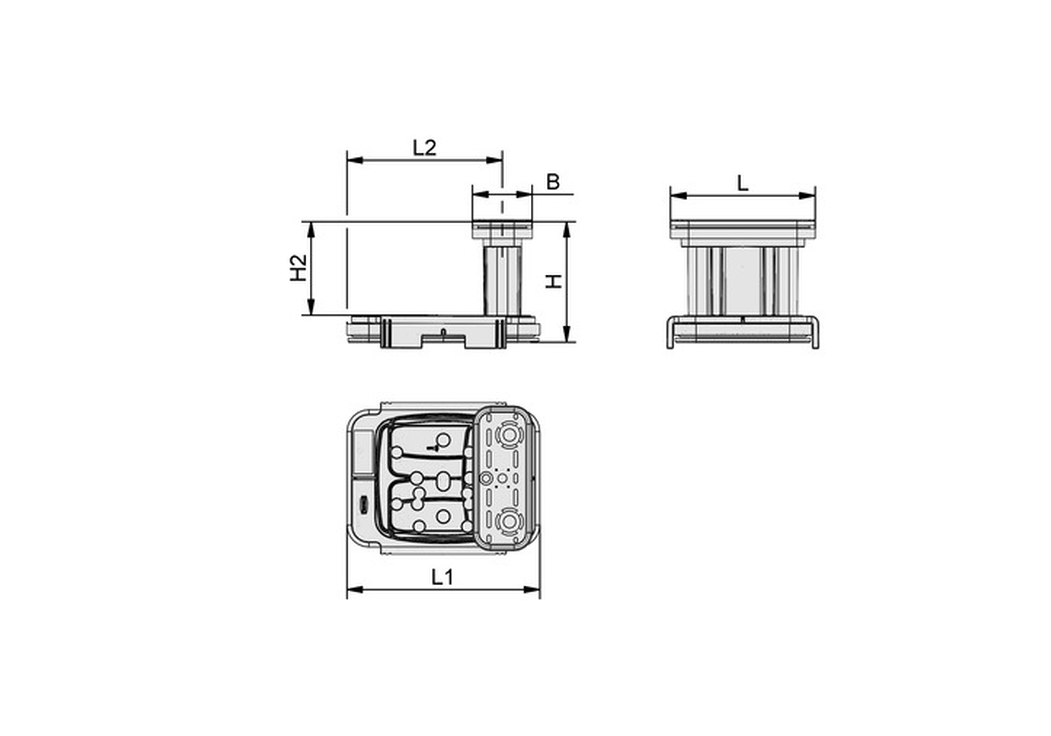 Vákuový blok VCBL-K2-PRO 130x30x100 mm