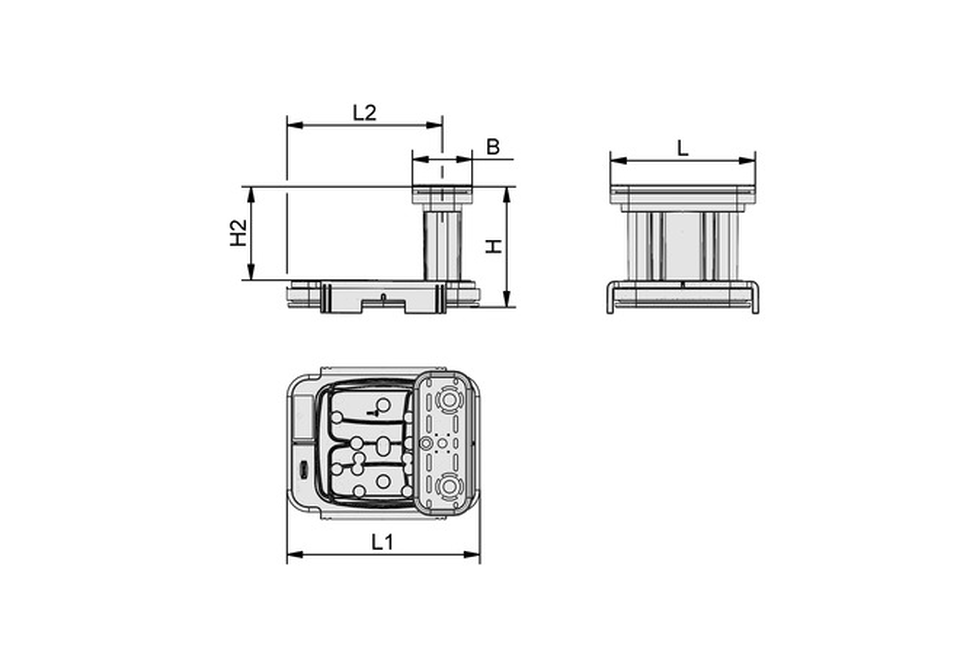 Vákuový blok VCBL-K2-PRO 130x30x100 mm