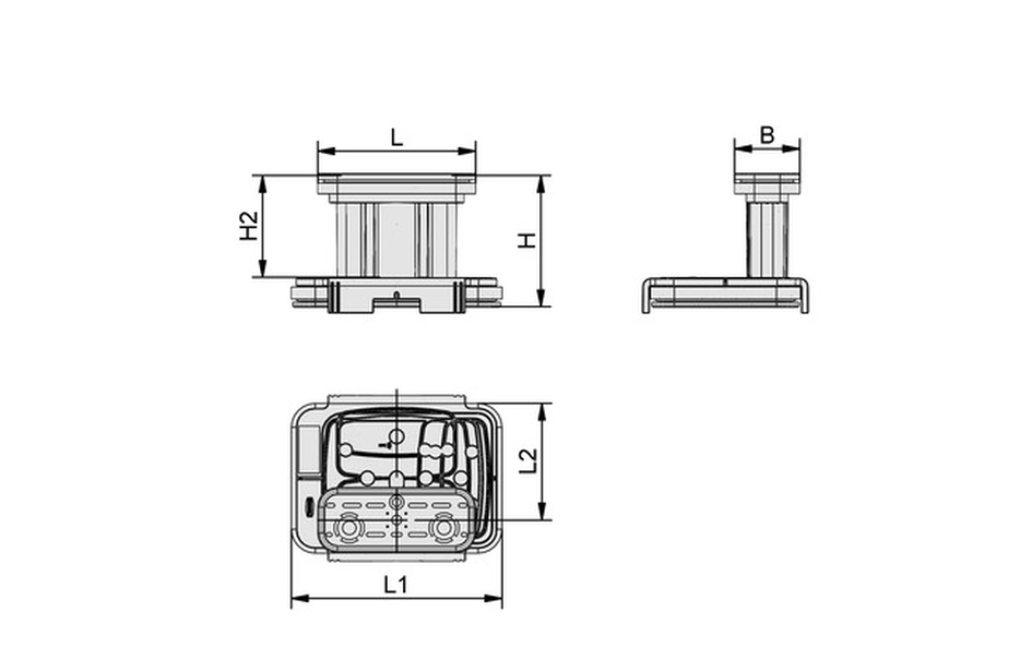 Vákuový blok VCBL-K2-PRO 130x30x100 mm